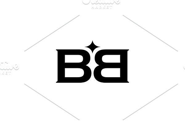 bb letter mark lettermark logo