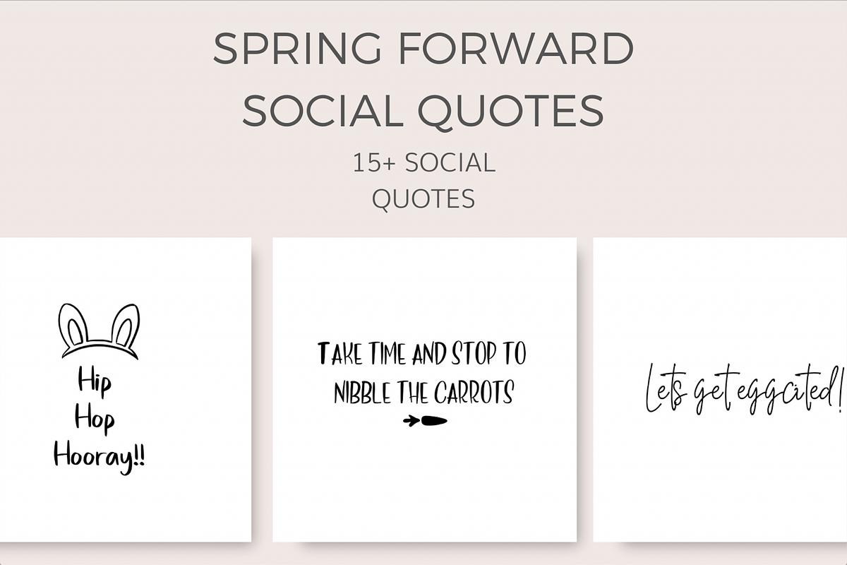 Spring Forward Quotes (15 Images) in Instagram Templates - product preview 8