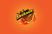 Sausage - Mascot Logo
