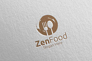 Zen Food Logo Restaurant or Cafe 44