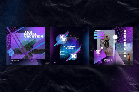 Holographic Modern Instagram in Instagram Templates - product preview 7