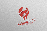 Liquid Food Logo for Restaurant 45