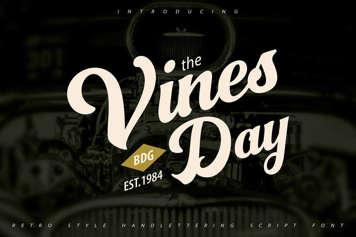 Vinesday | Handlettering Script Font in Script Fonts - product preview 8