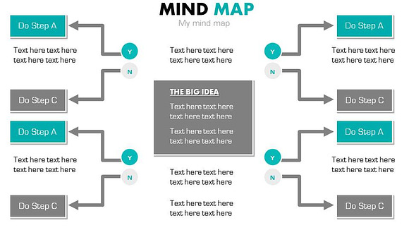 Mind Map 1 PowerPoint Template in PowerPoint Templates - product preview 25