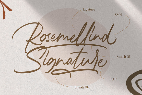 Rosemellind Signature in Script Fonts - product preview 5