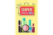 Super Price -35% Make Up, Vector