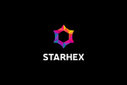Hexagon Star Colorful Logo