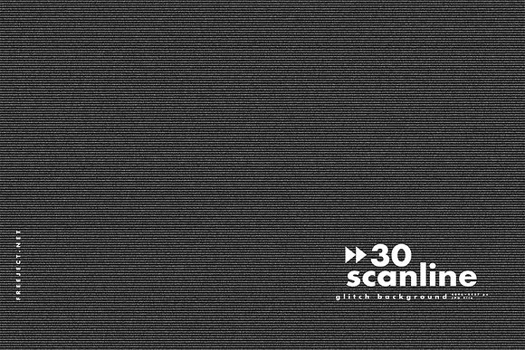30 Scan lines Glitch Background in Textures - product preview 13