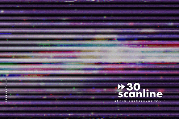 30 Scan lines Glitch Background in Textures - product preview 19