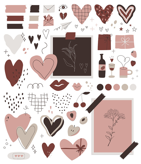 LOVE SHAPES - Abstract collection in Illustrations - product preview 1