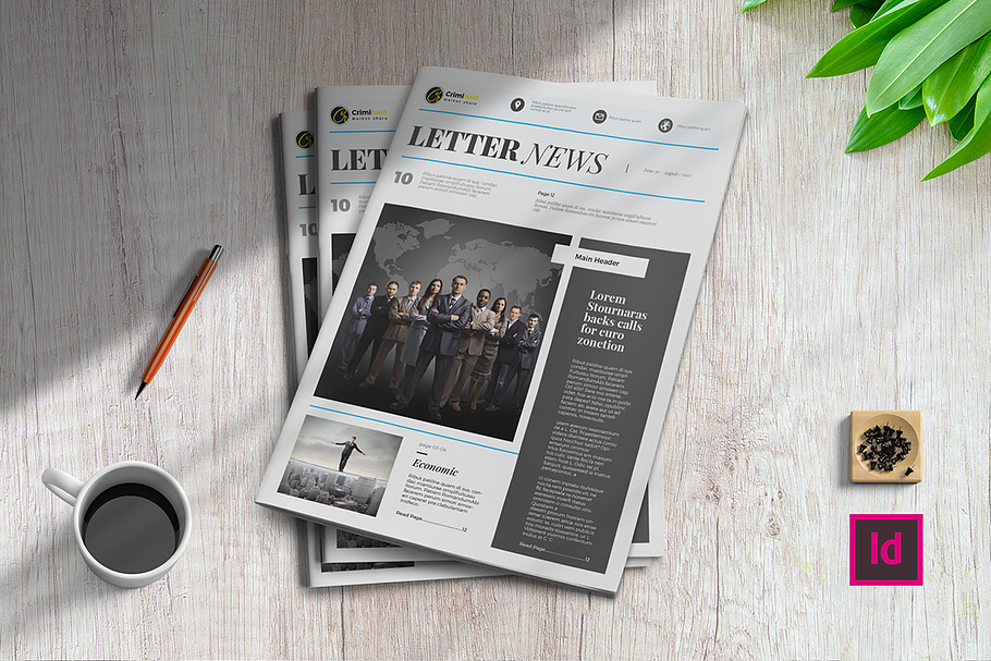 Letter News | Newsletter Template in Magazine Templates - product preview 8