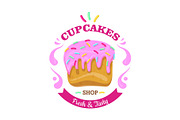 Cupcake with Fowing Topping and
