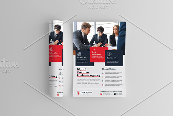 Red Corporate Flyer in Flyer Templates - product preview 1