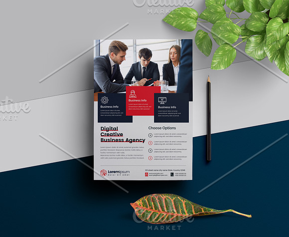 Red Corporate Flyer in Flyer Templates - product preview 2
