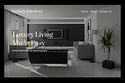 Easy living landing page for AdobeXD