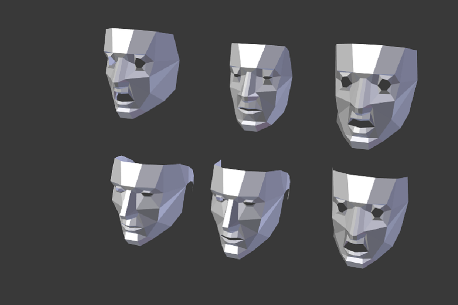 Low Poly Mask in Characters - product preview 8