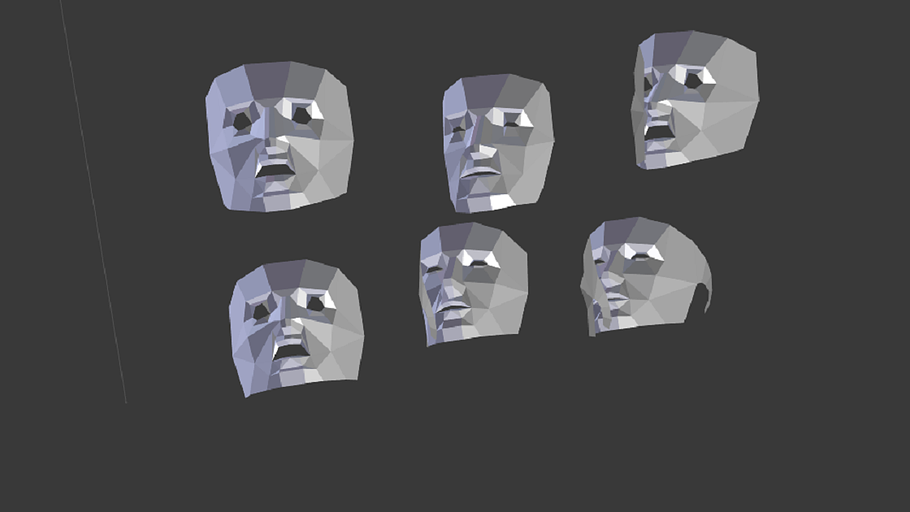 Low Poly Mask in Characters - product preview 1