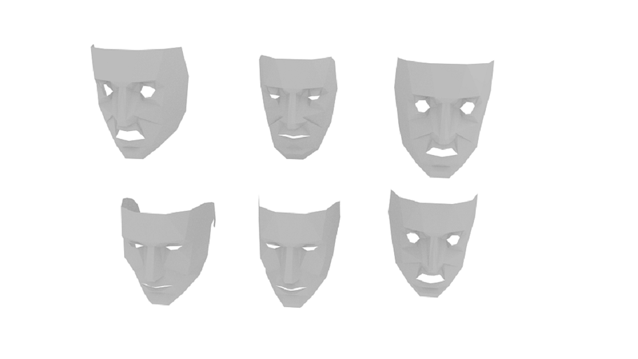 Low Poly Mask in Characters - product preview 2