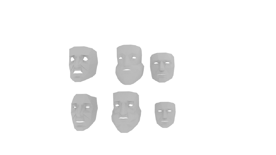 LowPolyMask in Characters - product preview 2