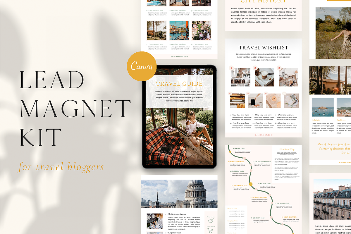 Lead Magnet Kit for Travel Bloggers in Email Templates - product preview 8