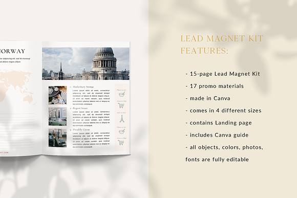 Lead Magnet Kit for Travel Bloggers in Email Templates - product preview 2