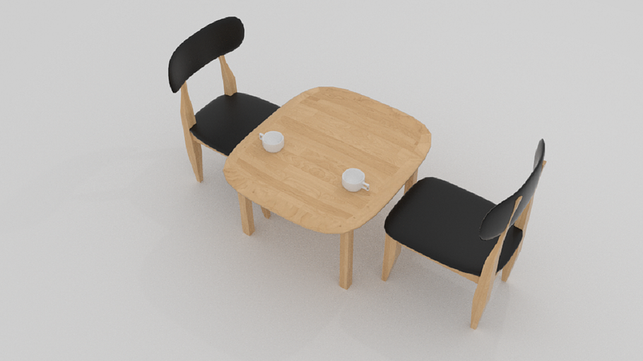 Curve Cafe Chair in Furniture - product preview 3