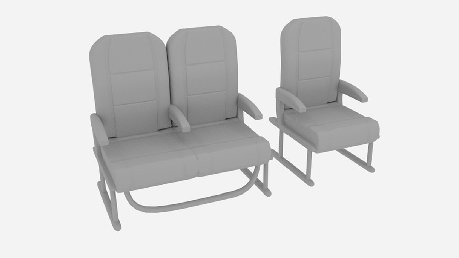 Plane Seat in Furniture - product preview 4
