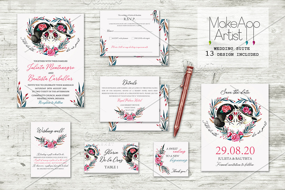 Wedding Invitation Suite - Julieta in Wedding Templates - product preview 8