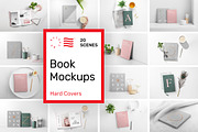 Book Cover Mockups - Hardcover Book