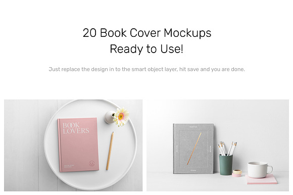 Book Cover Mockups - Hardcover Book in Print Mockups - product preview 1