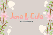 Jena & Gula | Love and Playfull Font