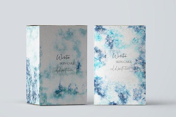 Winter Snow Watercolor Textures in Textures - product preview 4