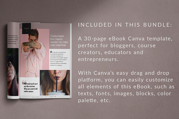eBook Canva Template (Cotton) in Magazine Templates - product preview 1