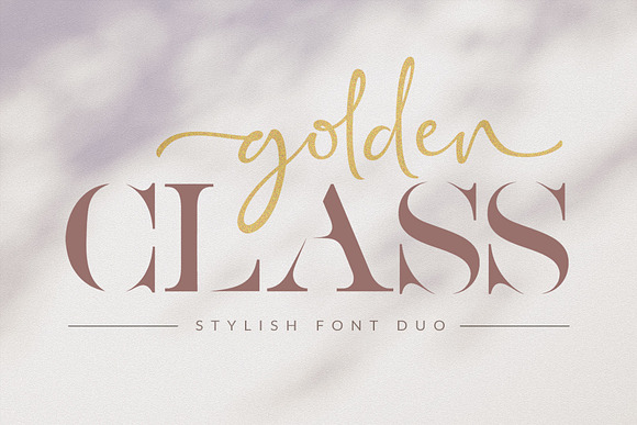 Golden Class // Elegant Font Duo in Display Fonts - product preview 15