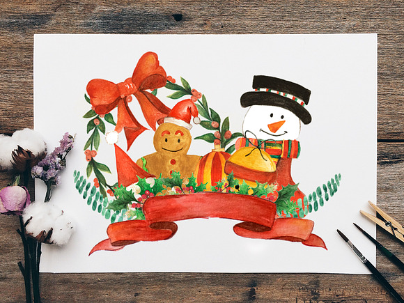 Christmas Collectible Clip Arts in Illustrations - product preview 1