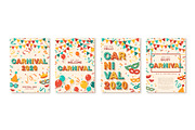 Set of 2020 Carnival cards