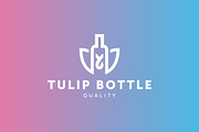 Tulip Bottle logo flower