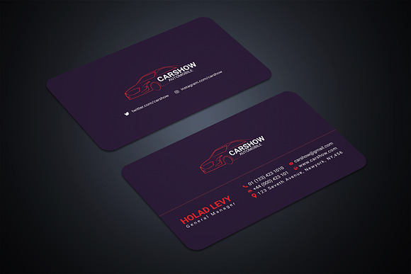 Automobile Shop Business Card in Business Card Templates - product preview 1