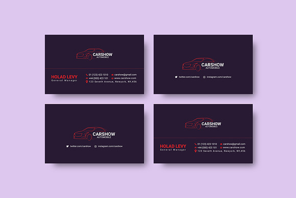 Automobile Shop Business Card in Business Card Templates - product preview 2