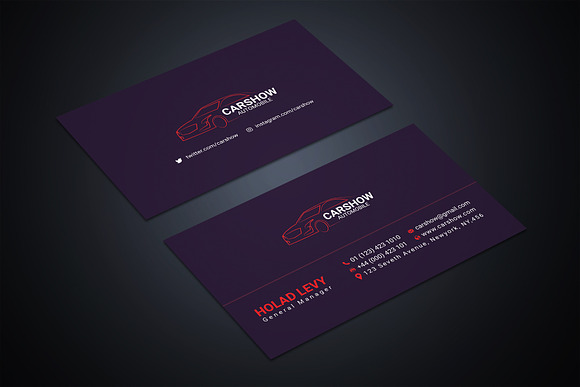 Automobile Shop Business Card in Business Card Templates - product preview 3