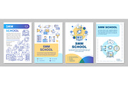 SMM school brochure template layout