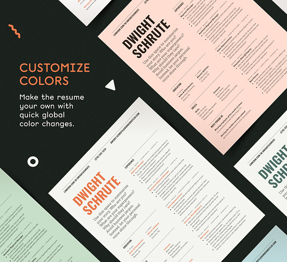 Resume Template Word Pages InDesign in Resume Templates - product preview 1