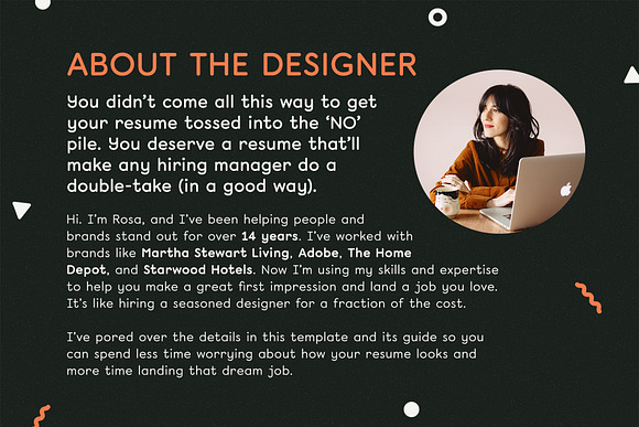 Resume Template Word Pages InDesign in Resume Templates - product preview 3
