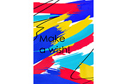 Make a wish phrase abstract banner