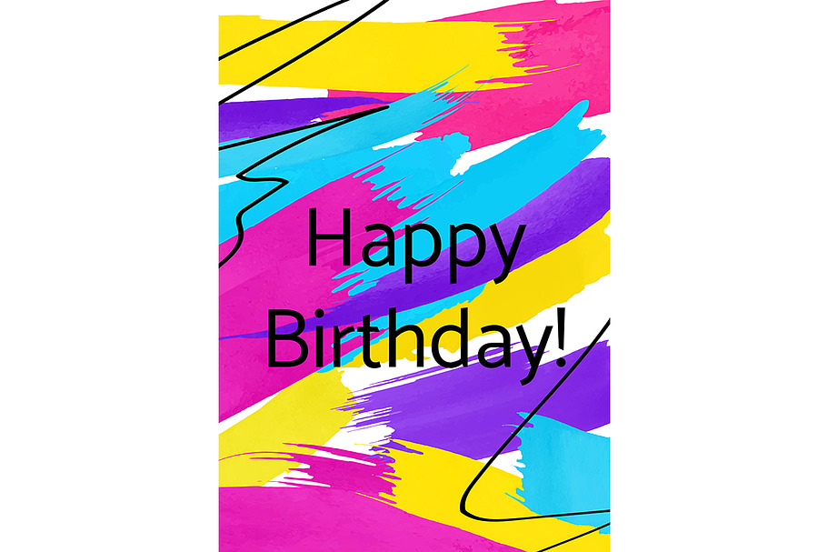 Happy birthday greeting card in Brochure Templates - product preview 8