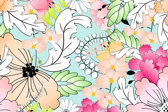 Spring Flowers - Seamless Pattern in Patterns - product preview 2
