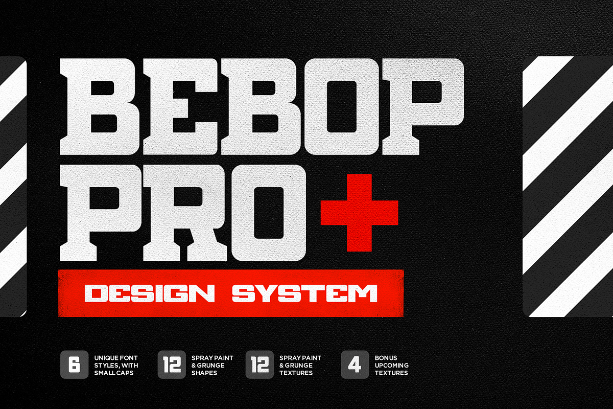 Bebop DS Font & Texture Bundle in Display Fonts - product preview 8
