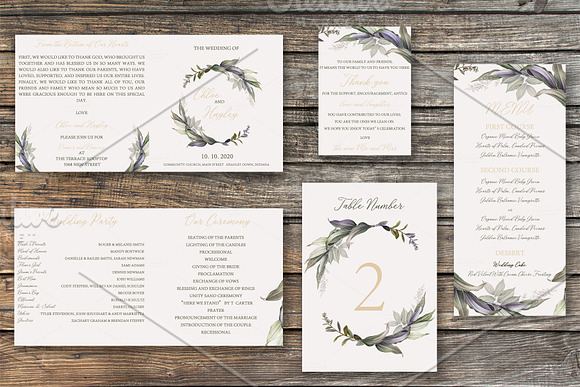 Wedding Invitation Suite - Chloe in Wedding Templates - product preview 2