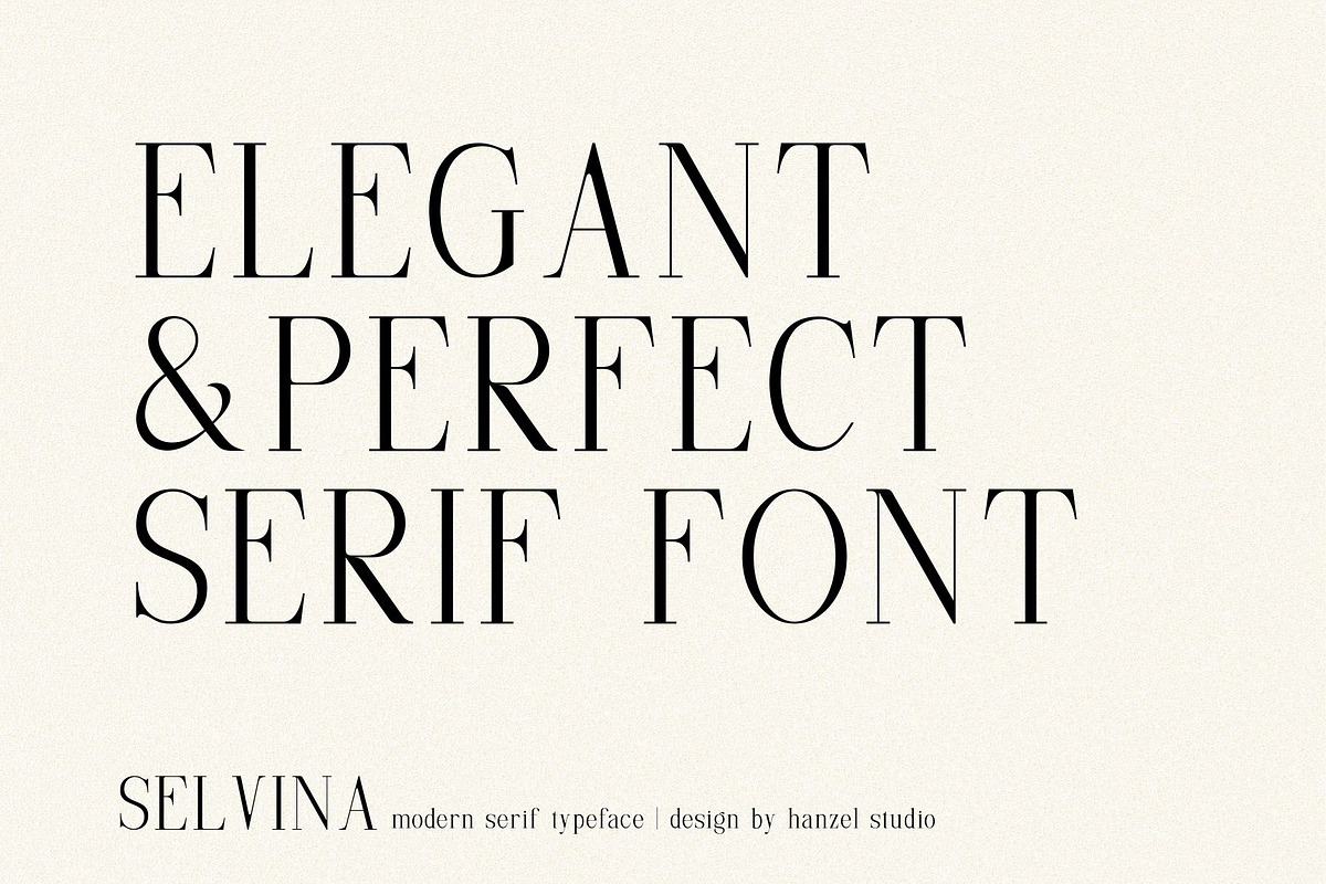 Selvina//a classic serif in Serif Fonts - product preview 8