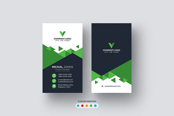 Creative Modern Business Card in Business Card Templates - product preview 2